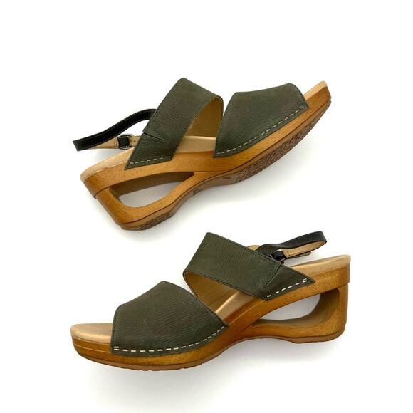 Dansko Tamia Wedge Sandal Sage Green EU 42 US 11.5-12 - Picture 3 of 15